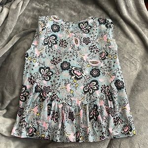 Loft Floral Ruffle Shirt